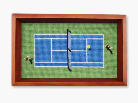 Tennis Overhead Needlepoint Valet Tray Online