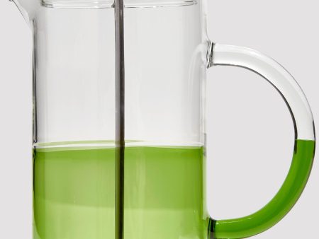 Clear and Green Two Tone French Press For Sale