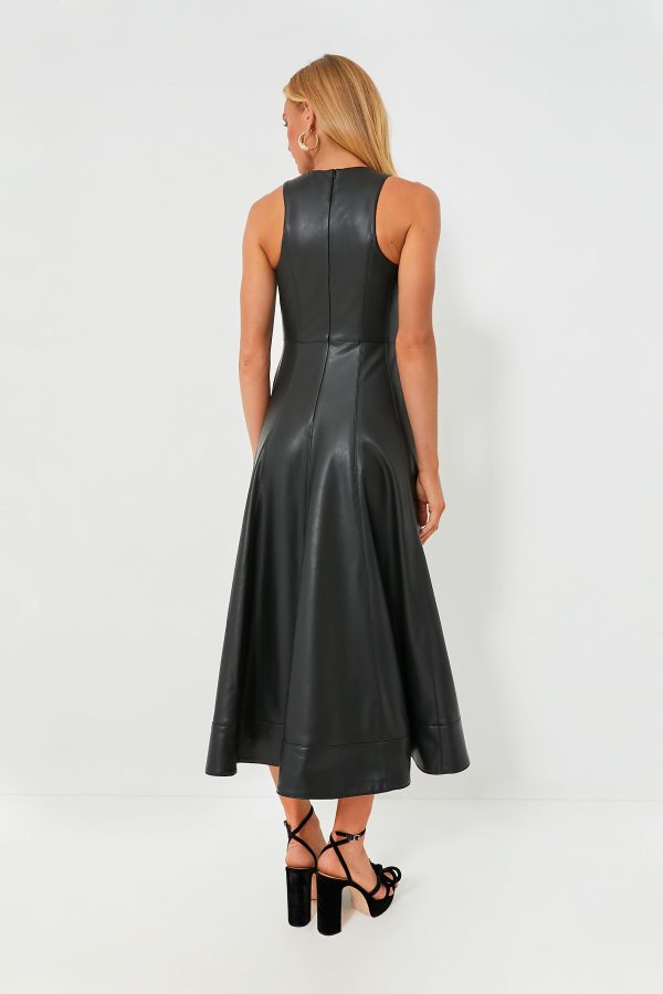 Black Soline Midi Dress on Sale