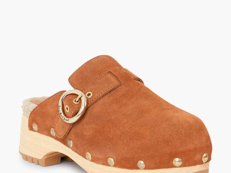 Tan Viviane Clogs Online Hot Sale