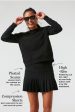 Black and Hydrangea 15 Inch Williams Tennis Skirt Online Hot Sale