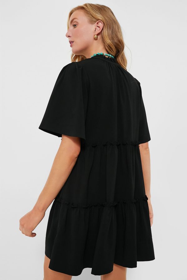 Black Crepe Crawford Dress Discount