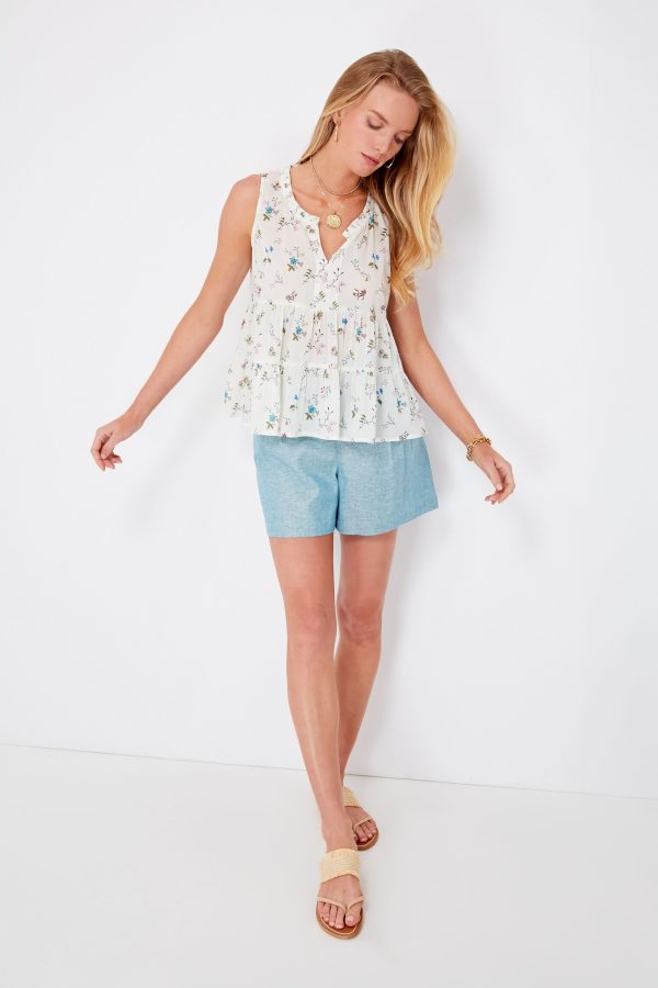 First Blooms Sleeveless Salty Paloma Top Hot on Sale