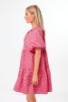 Textured Fuchsia Belinda Mini Dress Sale