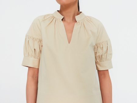 Tan Ruthie Blouse Online Hot Sale