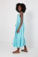 Aquamarine Stripe Salty Paloma Caftan For Discount