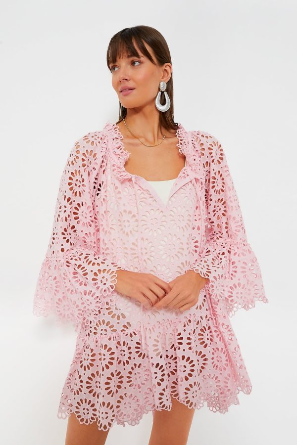 Baby Pink Dandelion Coverup Cheap