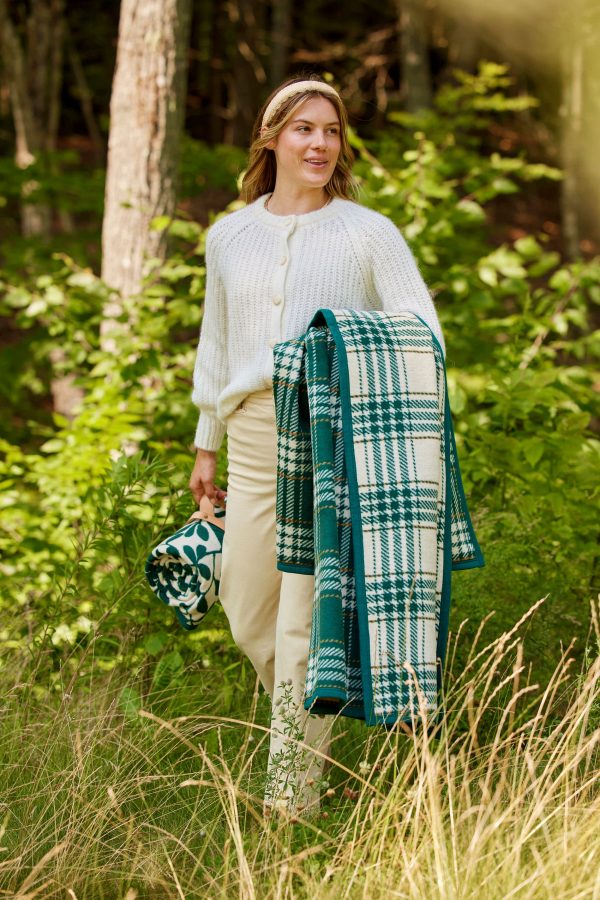 Autumn Plaid Evergreen Blanket Discount