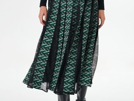 Emerald Geo Marlow Skirt For Cheap