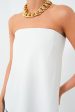 Strapless Ivory Crepe Marin Top Online Hot Sale