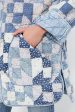 Patchwork Chambray Cotton Blend Reversible Coat on Sale