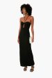 Black Bardot Maxi Dress Hot on Sale