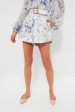 Blue Garden Print Natura Tuck Short For Discount