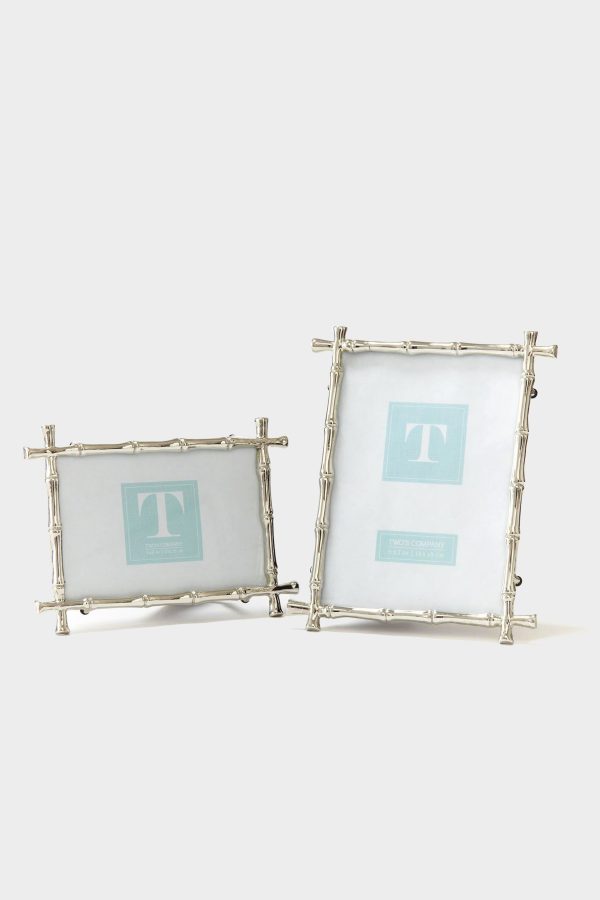 4x6 Bamboo Silver Frame Online now