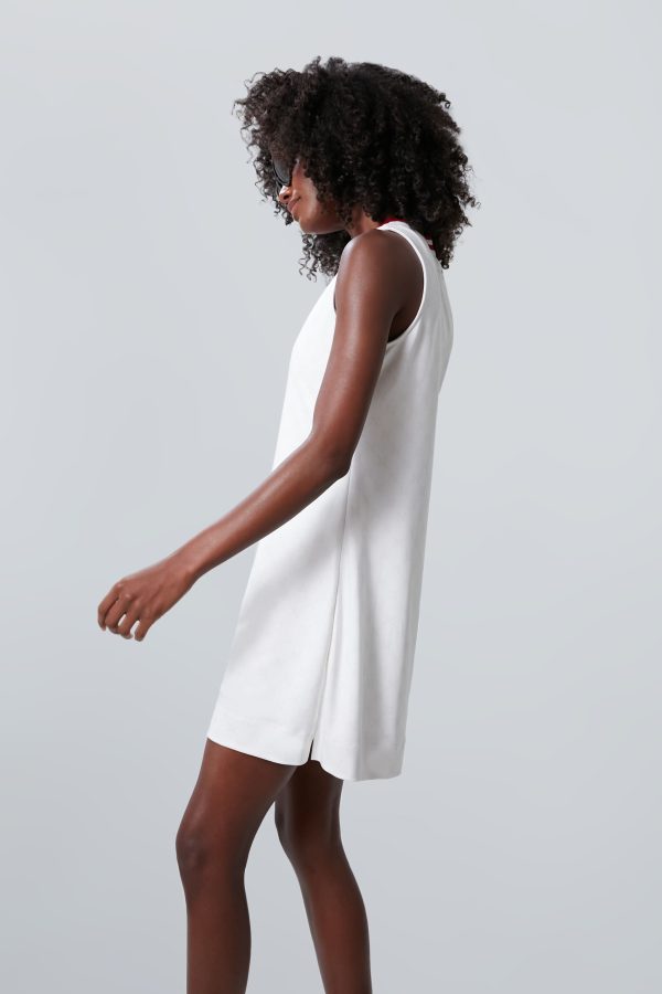 White and Retro Red Suzanne Tennis Dress Supply