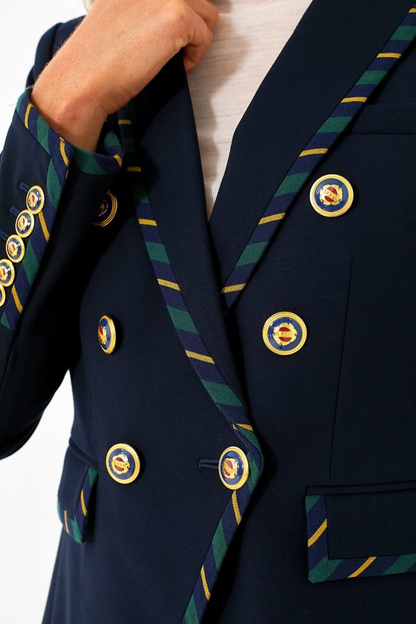 Navy Stripe Miller Dickey Jacket Sale