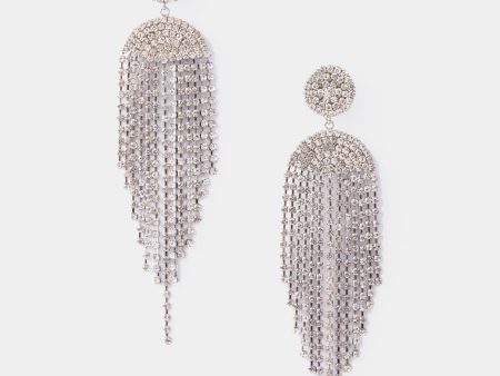 Silver Chandelier Earrings Hot on Sale