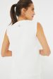 White Cotton Sasha Tank Online Sale