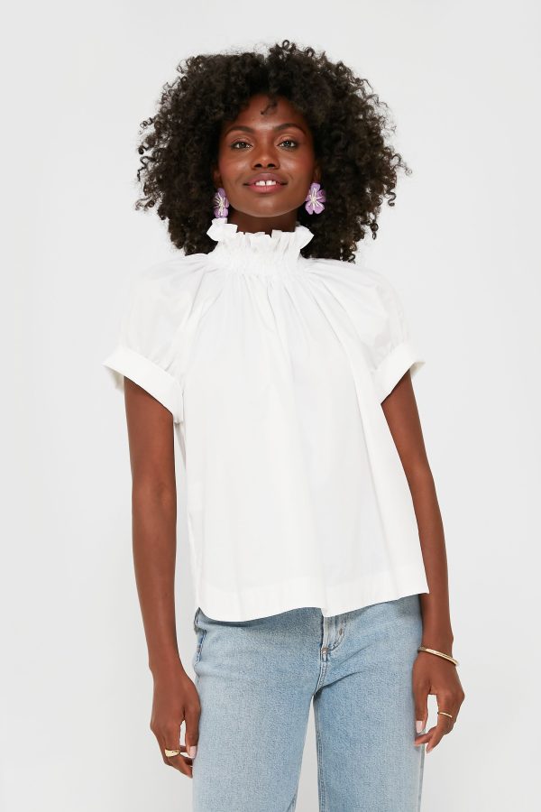 White Franka Top Online Sale