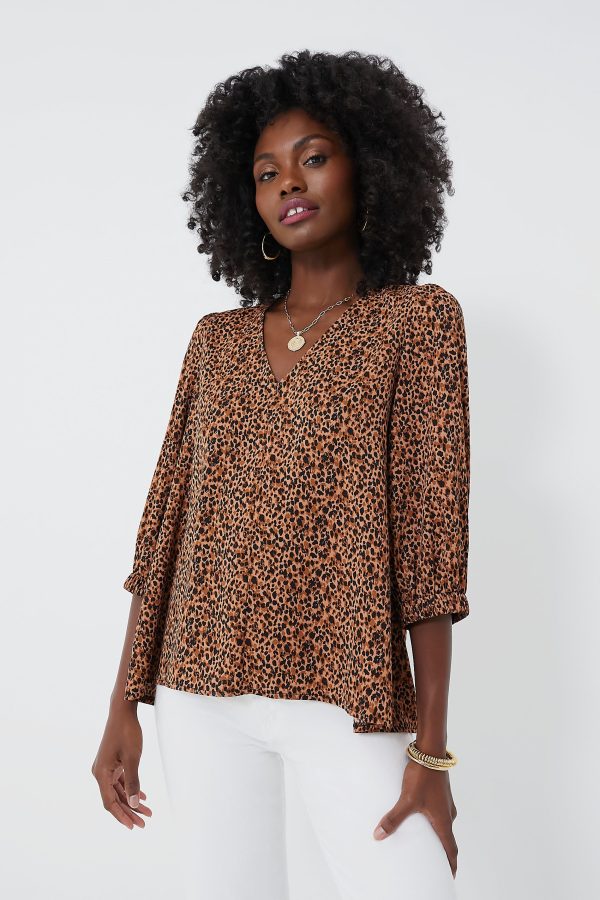 Leopard Hollis Top on Sale