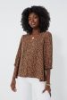 Leopard Hollis Top on Sale