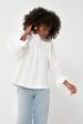 White Franka Long Sleeve Top Sale