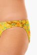 Yellow Blossom Printed Bikini Bottom For Discount