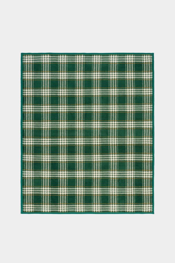 Autumn Plaid Evergreen Blanket Discount