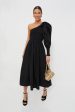 Black Leonie Midi Dress For Discount