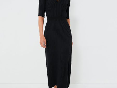 Black Knit Janie Dress Discount