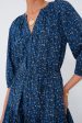 Spagliato Floral Blue Mini Mitte Dress For Cheap