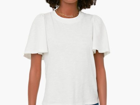 White Tommy Short Sleeve Crewneck Cheap