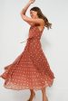 Aragon and Cream Dot Sunray Picnic Dress Online Sale