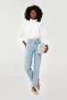 White Franka Long Sleeve Top Sale