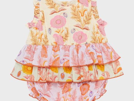 Gilded Floral Baby Girls Heidi Bubble Discount