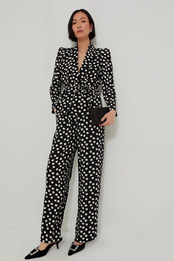 Painterly Dots Black Paris Jacket Discount