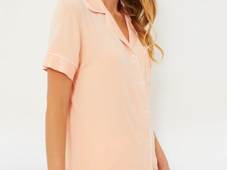 Peach Gisele Short PJ Set Cheap