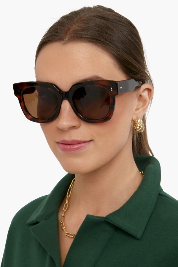 08 Oversized Square Tortoise Sunglasses Fashion