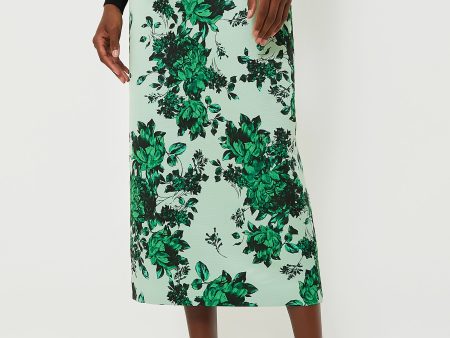 Green Festive Bouquet Lorinda Skirt Fashion