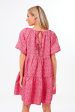 Textured Fuchsia Belinda Mini Dress Sale