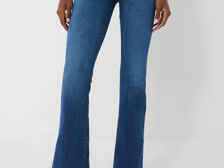 Bright Blue Beverly High Rise Skinny Flare For Discount