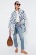 Patchwork Chambray Cotton Blend Reversible Coat on Sale