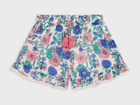 Blue Summer Meadow Vallaloid Shorts Sale