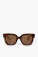 08 Oversized Square Tortoise Sunglasses Fashion