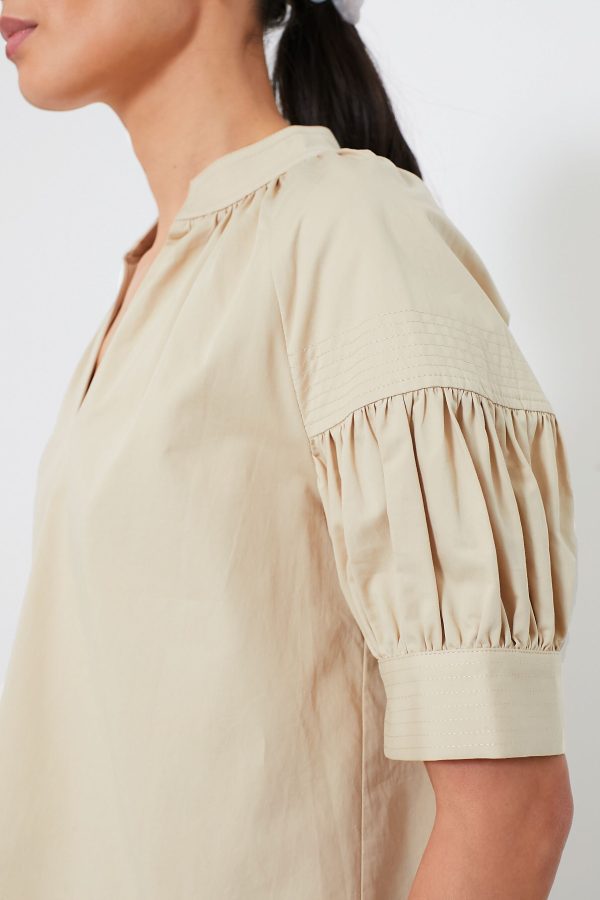 Tan Ruthie Blouse Online Hot Sale