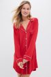 Haute Red Gisele Sleepshirt For Cheap