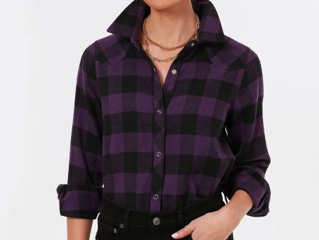 Aubergine Check Parker Shacket Sale