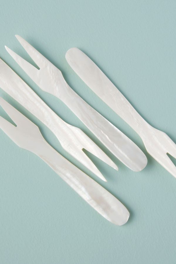 Seashell Forks Set of 4 Online now