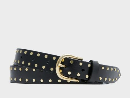 Black Zap Milly Studs Belt Online now