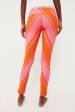 Azalea Pink and Orange Chevron Print Thermal Pant Hot on Sale